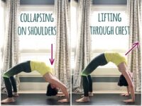Yoga Alignment TutorialsTips @geeoice yoga UrdhvaDhanurasana UpwardBowPose or Chakrasana WheelPose on