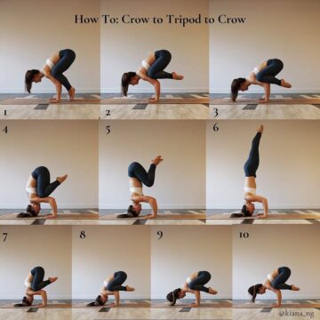 Yoga Alignment TutorialsTips @kiana ng HOW TO Kakasana to Sirsasana2 CrowPose