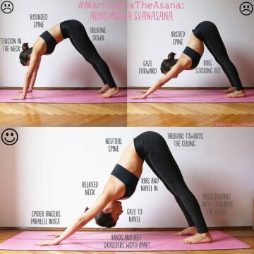 Yoga Alignment TutorialsTips @martina  rando AdhoMukhaSvanasana DownwardFacingDogPose on @yogaalignment