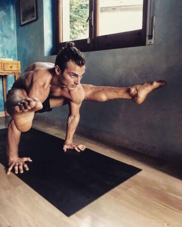 Yoga Daily Poses Follow @hathayogaclasses The skill is in the