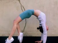 Yoga Handstands Drills Bending over backwards into Wednesday
