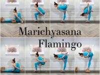 Yoga Tutor Rebecca Papa Adams AloStandForBalance Playing around with Flamingo Marichyasana