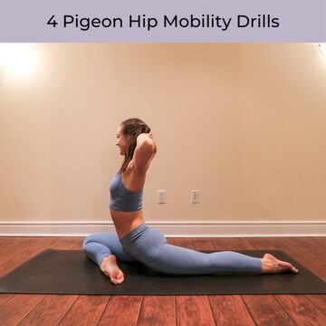 Yoga Video by @kiana ng ⠀ 4 PIGEON HIP MOBILITY DRILLS⁠⠀