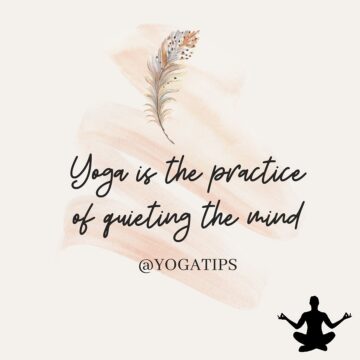 Yoga is the practice of quieting the mind Tag