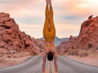 Yogis Daily Classes Handstands and sunsets and scenic desert roads