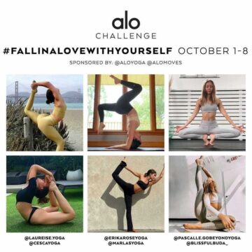 marla Co hosting my first ever @aloyoga challenge to pause and