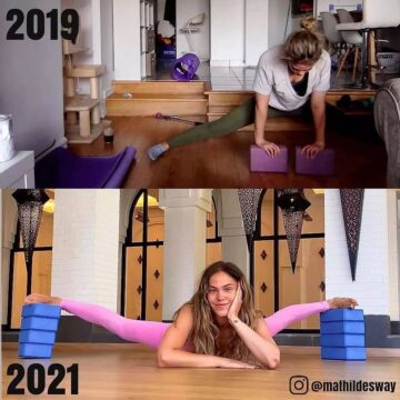 yogagirls Progress Swipe to see video Todays yogi superstar @mathildesway
