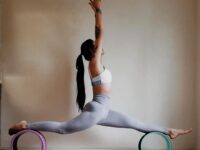 ᴋᴀᴛ yoga enthusiast POSE UNLOCKED Front Split on Wheels