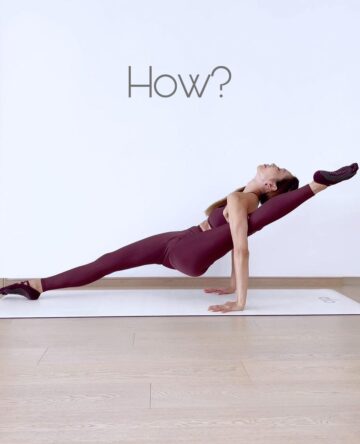 𝙲𝚑𝚛𝚒𝚜𝚝𝚒𝚗𝚎 𝙺 Straight legged shiva pose ⁣ ⁣ HOW⁣ ⁣