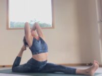 Gabrielle Edwards Yoga Day 4 and we are pairing splits