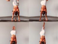 Yoga Fitness Shapes and GO 1 Handstand with