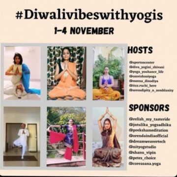1639353212 Yoga girl Shama @peaceful yogini  shama Welcome to day 3 of diwalivibeswithyogis