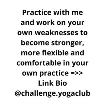 1639383087 Yoga Club @challengeyogaclub Practice with me and work on your own