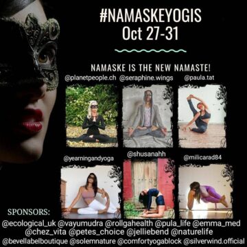 1639601416 Milica Radulovic @milicarad84 Masquerade Ball Yoga Challenge Announcement Namaskeyogis Oct 27 31