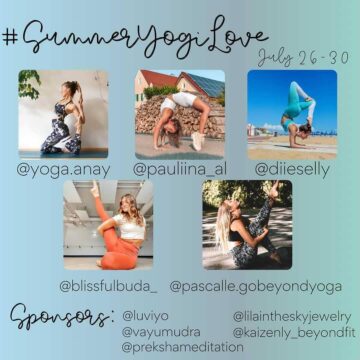 @ New Yoga Challenge SummerYogiLove 26 30 July Summer has