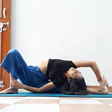 @ Progress over perfection Parvarita janusirasana Revolved head to knee pose
