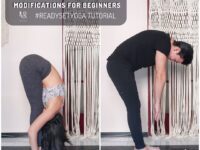 @ Standing forward fold MODIFICATIONS FOR BEGINNERS 1 Feet