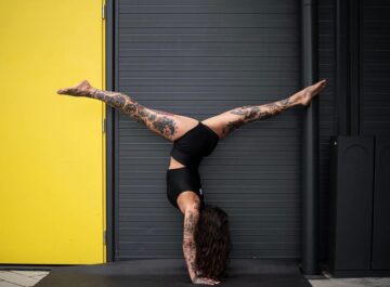@ upside down therapy • • yoga handstand