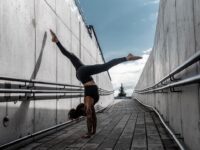 @ ॐ upsidedown By @lucietheluce yoga handstand yogapractice ateliermanol
