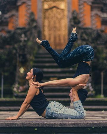 Acroyoga is more than basing on your back and