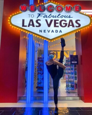 Angela @baddyoga Last yoga pose in Vegas Day 10 and sadly