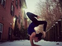 Angela @baddyoga Theres nothing more magical than the first snowfall of