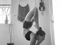 Angela Happpyyy Friday forearmstand elbowstand scorpion scorp fore