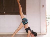 April Yoga Journey @gomezzapril Day 1 of DanceYourNatraja ⠀ forearm