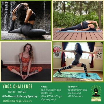 Beth Hee @bethhee New Yoga Challenge BottomsUpScarySpooky Challenge ⁣⁣ Join