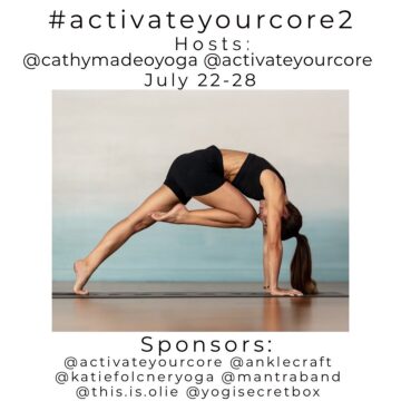 Cathy Madeo Yoga @cathymadeoyoga CHALLENGE ANNOUNCEMENT ⠀NEW HASHTAG activateyourcorechallenge activateyourco