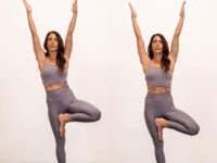 Cathy Madeo Yoga TREE POSE TUTORIAL Swipe to see how