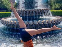 Chelli Fuentes Allison At the fountain The waters cascade the