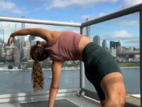 Cheryl NYC Yoga Teacher @realisticyogagoals Ending the challenge with one