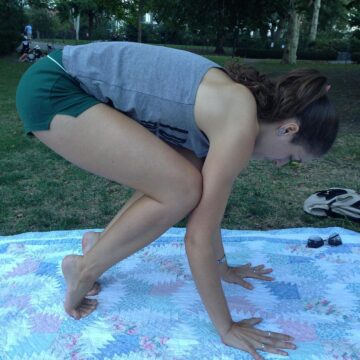 Cheryl NYC Yoga Teacher Swipe for liftoff tbt to
