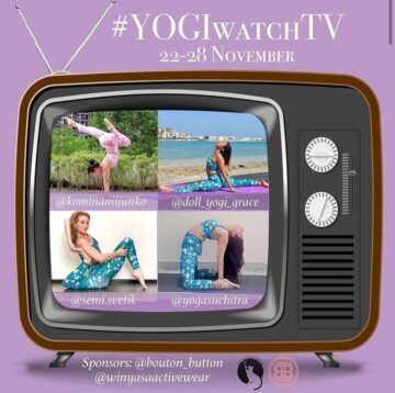 Cindy Fransisca • Yoga Teacher @yogicindy New challenge announcement YogiWatchTv Nov