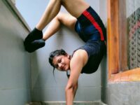 DIVYA AGGARWAL YOGA TRAINER Her eyes have their own