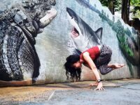 Dewi Hapsari @dewilovesyoga Day 4 of letsbalanceonarms yoga challenge Armbalance with