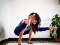 Dewi Hapsari @dewilovesyoga Day 5 of JuneBugAsanas yoga challenge If you