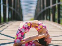 Elena @ciel70 Day 4 of FlexiBodyNMind Yoga Challenge is camelpose Swipe