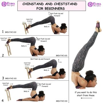 Elena Miss Yoga @elenamissyoga Chin stand and chest stand tutorial for