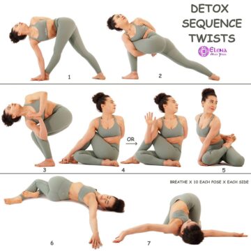 Elena Miss Yoga @elenamissyoga Summer Detox Sequence The following 7 yoga