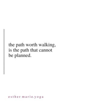 Esther Yoga Self Care The path that Ive