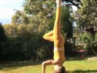 Gabrielle Edwards Yoga @gabrielle edwards yoga Eye to eye with a wallaby It