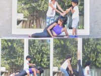 GraceFIT by Aesha Ash @gracefitstudio Working out with children around can