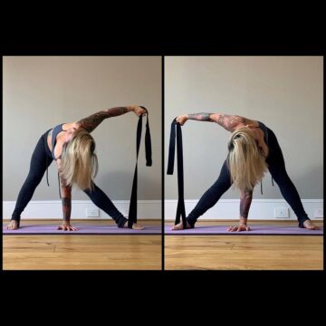 Jade Yoga Flexibility Coach Did left and right And