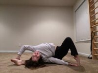 Jenna @bionic yogi PJ PARTYStretching in PJs is a favorite Week challenge