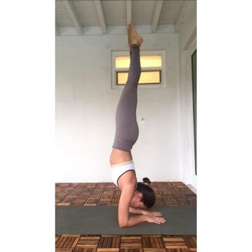 Karina Sanchez @karinasana yoga Day 22 of journeytohandstandchallenge with @kinoyoga and class