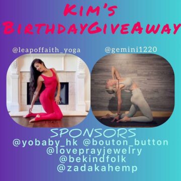 Kim Rushmore Gordon @leapoffaith yoga Kims Birthday Giveaway Oct 25 28th Its