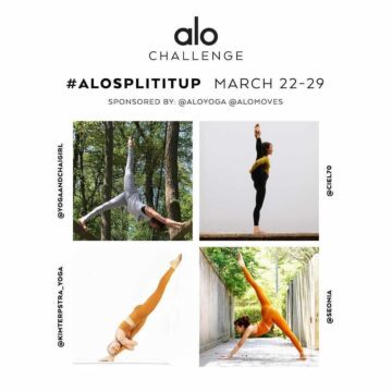 Kim Terpstra @kimterpstra yoga New challenge AloSplitItUp March 22 29 2021 Lets have