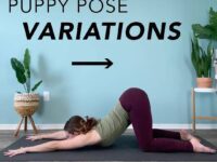 LIVEDAILYFIT YOGA PUPPY POSE VARIATIONS ⠀⁠Swipe to See ⠀⁠⠀